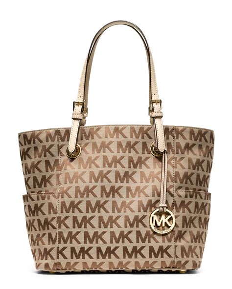 michael michael kors jet set monogram tote denim|jet set small michael kors.